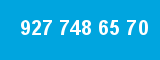 927 748 65 70 927 748 65 70